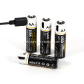 1.5v AA Lithium Battery Pack With USB Charger